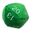 Kép 1/2 - UP - Dice - Jumbo D20 Novelty Dice Plush in Green with White Numbering