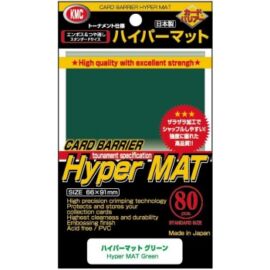 KMC Standard Sleeves - Hyper Mat Green (80 Sleeves)
