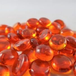 Chessex Gaming Glass Stones in Tube - Orange (40)