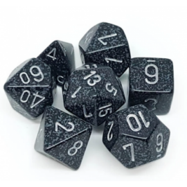 Chessex Speckled Polyhedral 7-Die Set - Ninja
