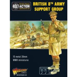 Bolt Action 8th Army Support Group (HQ, Mortar & MMG) - EN