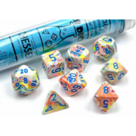 Chessex Festive Polyhedral Kaleidoscope/blue 7-Die Set