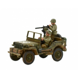 Bolt Action - US Army Jeep with 30 Cal MMG - EN