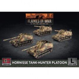 Flames Of War - Hornisse (8.8cm) / Hummel (15cm) Tank-Hunter Platoon (x4 Plastic) - EN