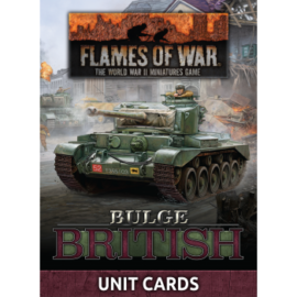 Flames Of War - Bulge: British Unit Cards (66x Cards) - EN
