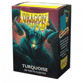 Dragon Shield Standard size Matte Sleeves Turquoise 'Atebeck' (100 Sleeves)