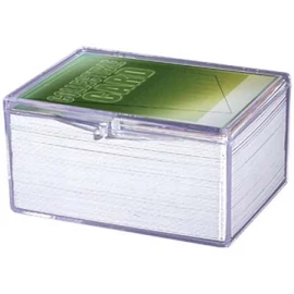 UP - Hinged Clear Box - (For 100 Cards)