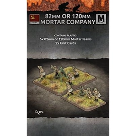 Flames of War: 82mm or 120mm Mortar Company (3+3 of each team Plastic)