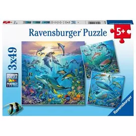 Ravensburger Puzzle - Tierwelt des Ozeans 3x49pc