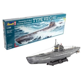 Revell: German Submarine TYPE VII C/41 Atlantic Version (1:144) - EN/DE/FR/NL/ES/IT