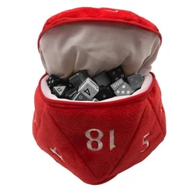 UP - D20 PLUSH DICE BAG - RED