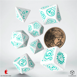 The Witcher Dice Set Ciri - The Law of Surprise (7 & unique coin)