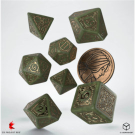 The Witcher Dice Set Triss - The Fourteenth of the Hill (7 & unique coin)