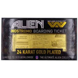 Alien 24K Gold Plated Boarding Ticket Limited Edition Replica
