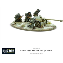 Bolt Action German Heer 75mm Pak 40 anti-tank gun (Winter) - EN