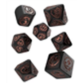 Dragons Modern Dice Set Black & copper (7)