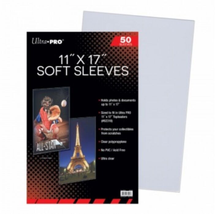 UP - 11 x 17" Soft Sleeves (50 Sleeves)"