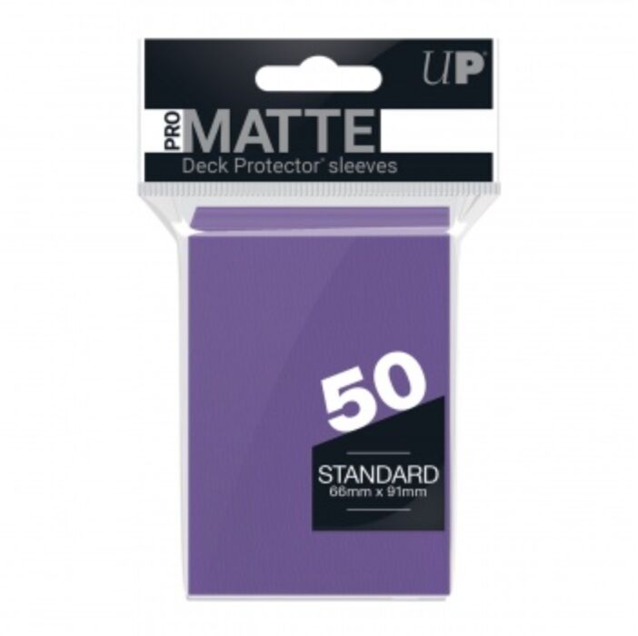 UP - Standard Sleeves - Pro-Matte - Non Glare - Purple (50 Sleeves)