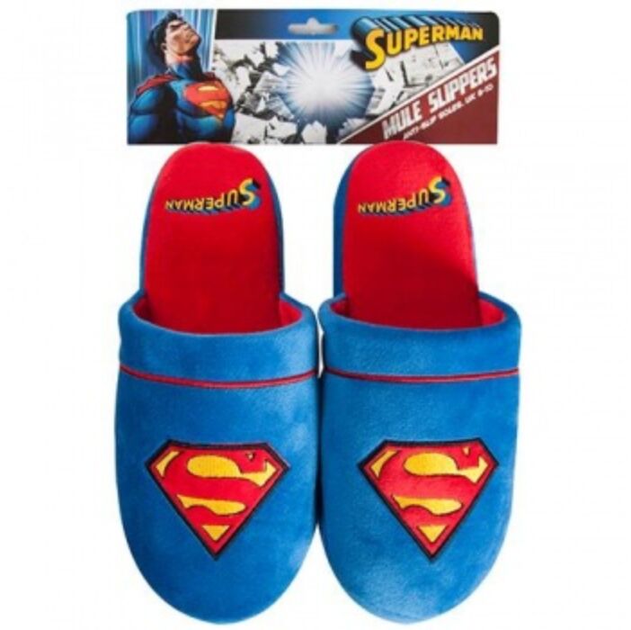 Superman DC Comics Mule Slippers Blue Adult (41-44)