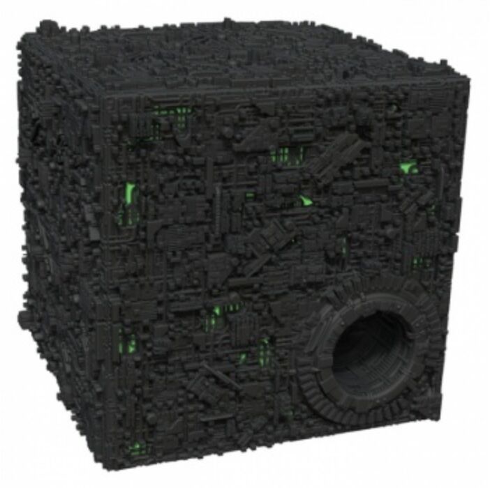 Star Trek: Attack Wing - Borg Cube with Sphere Port Premium Figure - EN