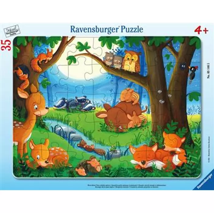 Ravensburger Puzzle - Wenn kleine Tiere schlafen gehen 35pc