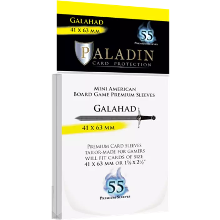 Paladin Sleeves - Galahad Premium Mini American 41x63mm (55 Sleeves)
