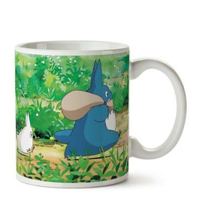 Mug Ghibli 08 - Totoro white and blue - My neighbor Totoro