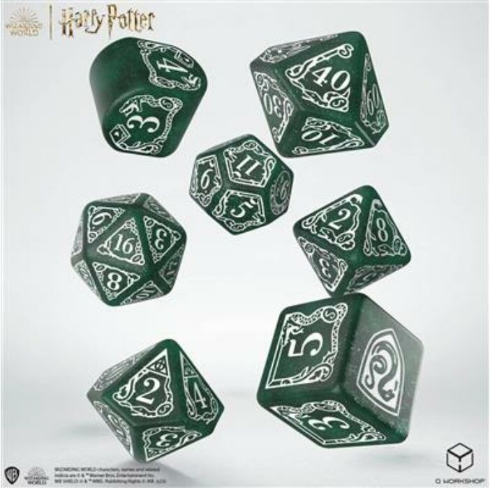 Harry Potter - Slytherin Modern Dice Set - Green