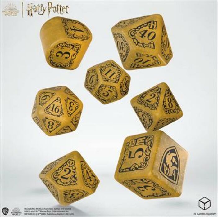 Harry Potter - Hufflepuff Modern Dice Set - Yellow