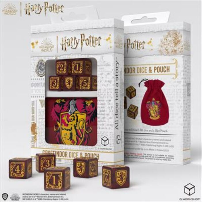 Harry Potter - Gryffindor Dice & Pouch